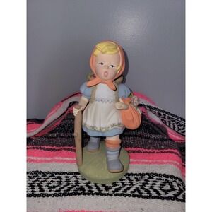 Walking girl figurine Vintage